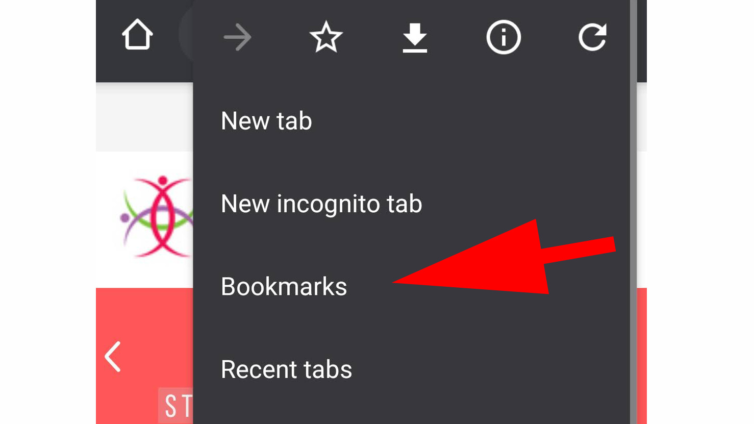How To Find Bookmarks On Android