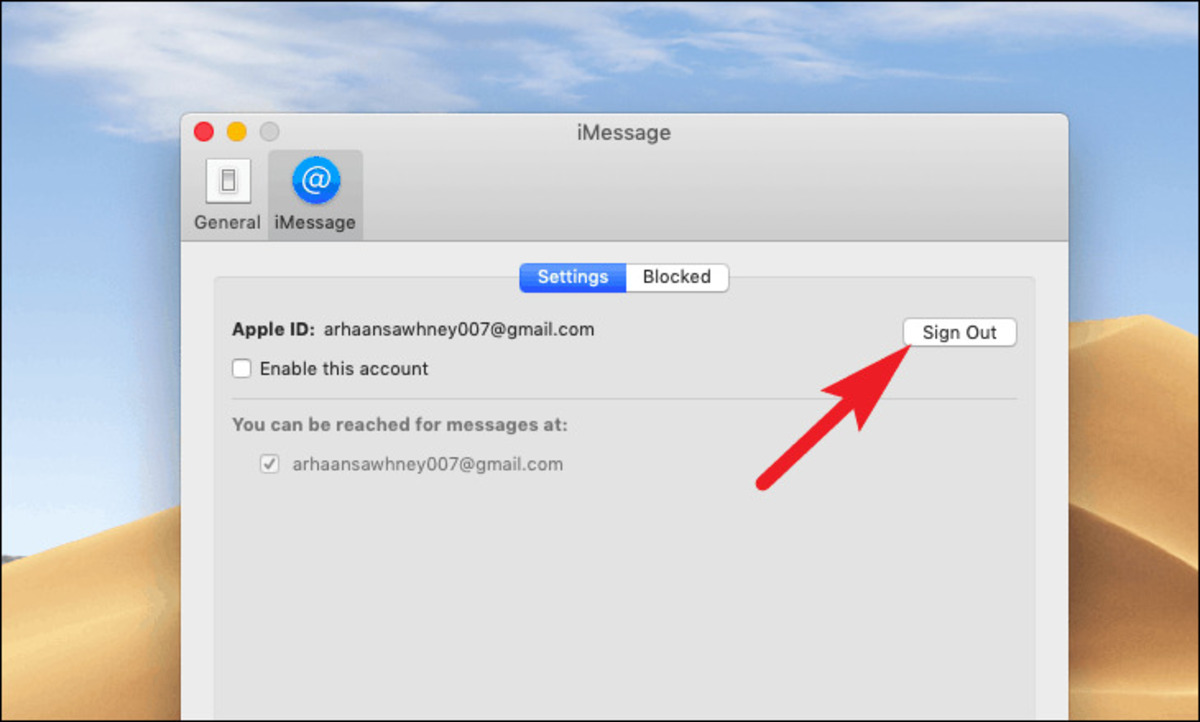 How To Log Out iMessage On Mac
