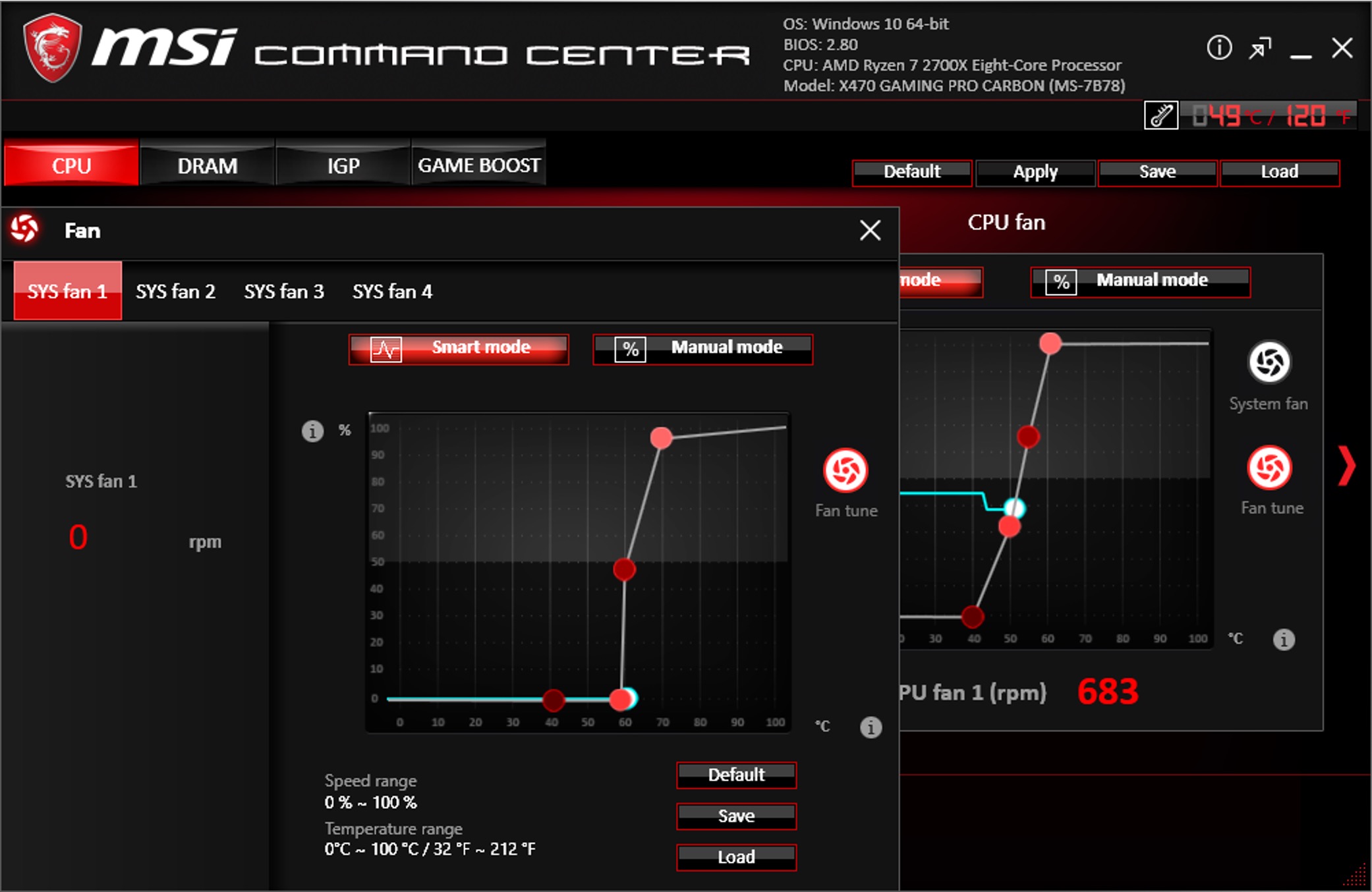 How to Set Case Fan Curve on MSI Commander