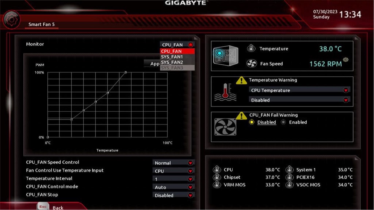 How to Set Case Fan Speed on Gigabyte Motherboard | Robots.net