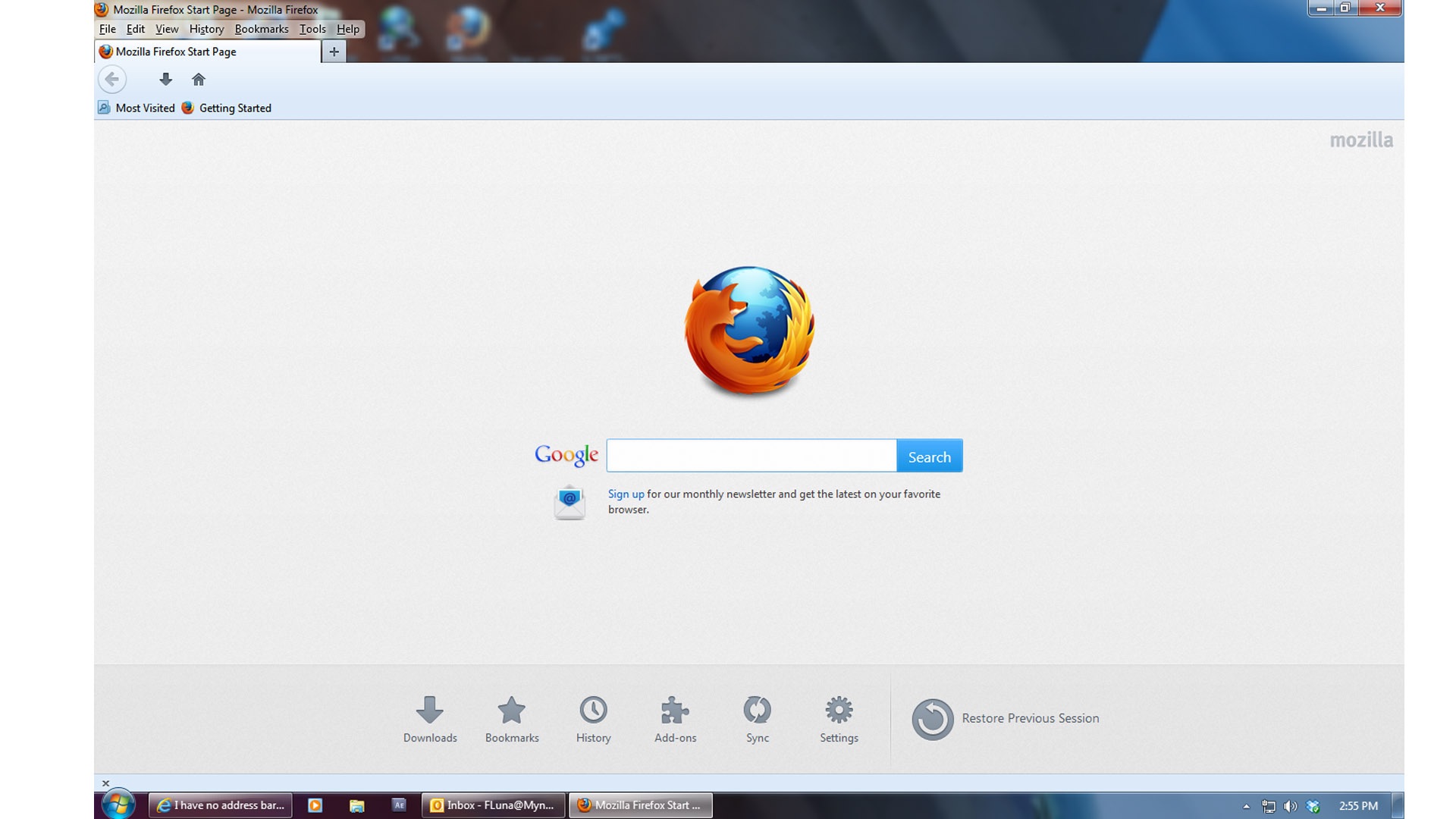 Where Is The Location Bar On Firefox
