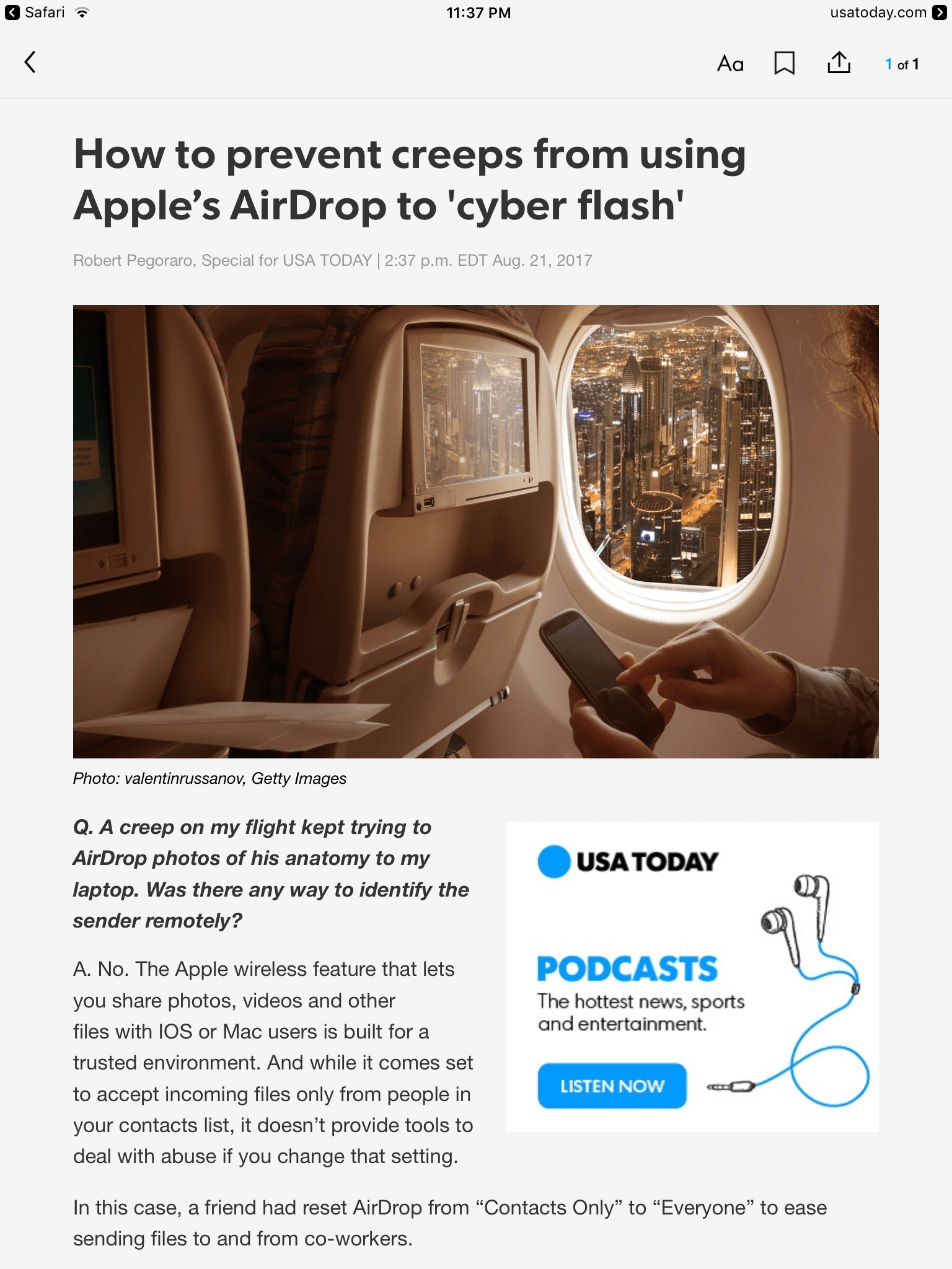 Weekly output AirDrop harassment, killer AI, Verizon “unlimited” data