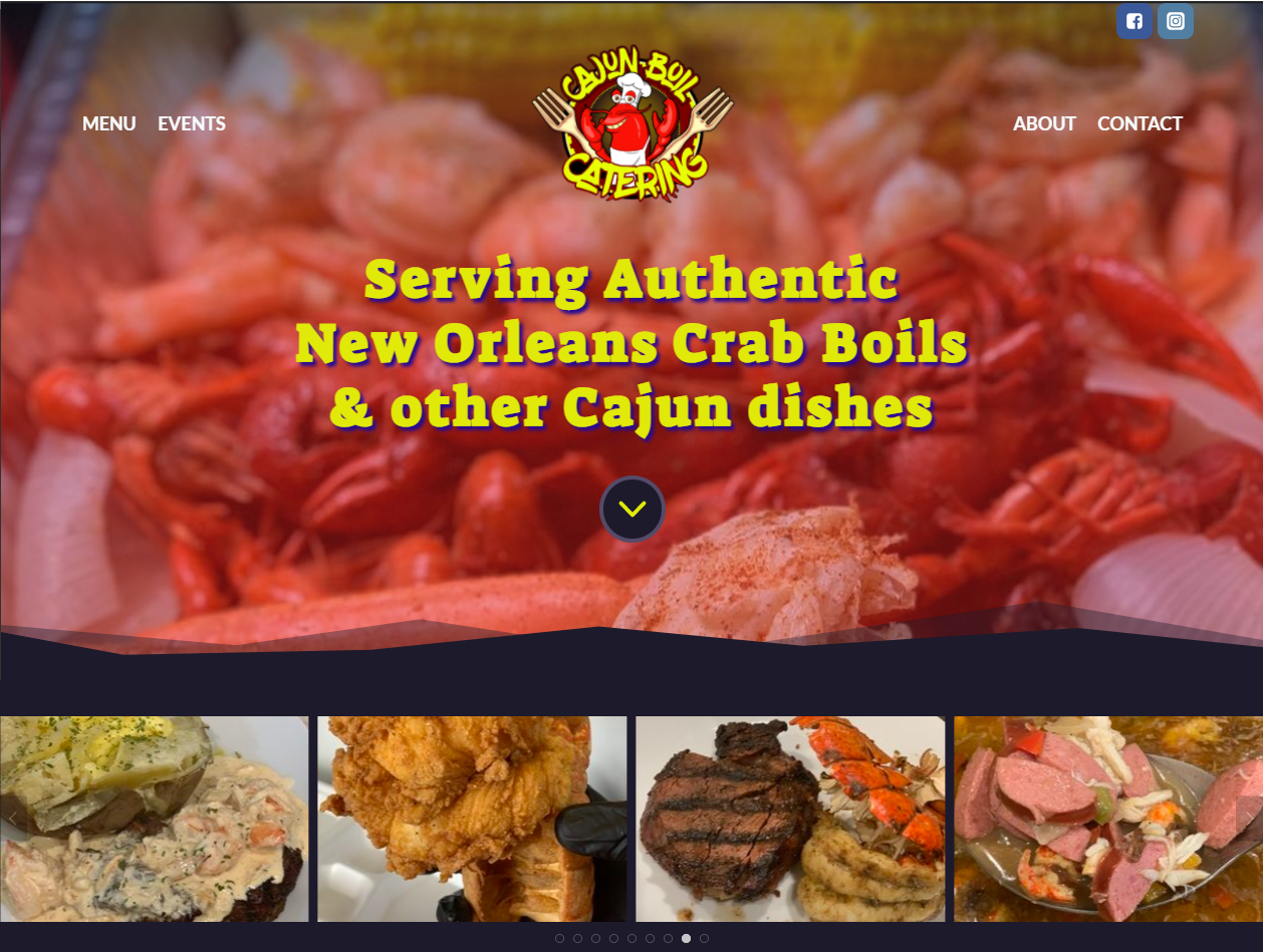 Cajun Boil Catering and Food Truck RoBros Design