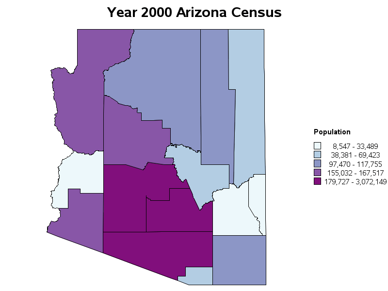 Map of the State of Arizona, USA Nations Online Project