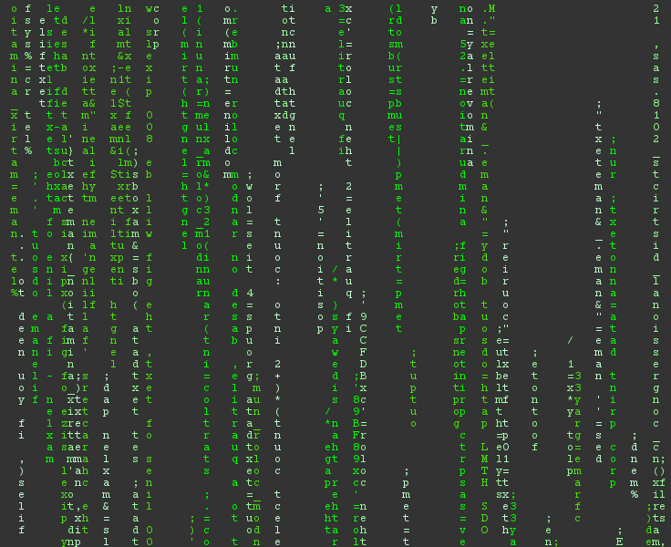 Matrixlike animation