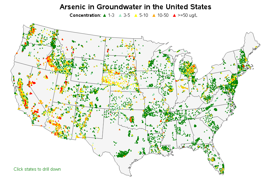 Arsenic in Groundwater in the United States