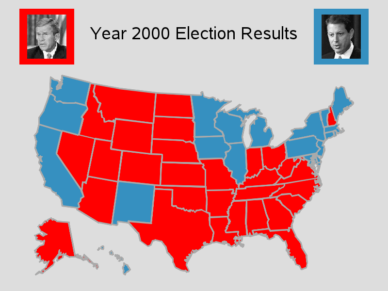 2000 Election Results Treemap