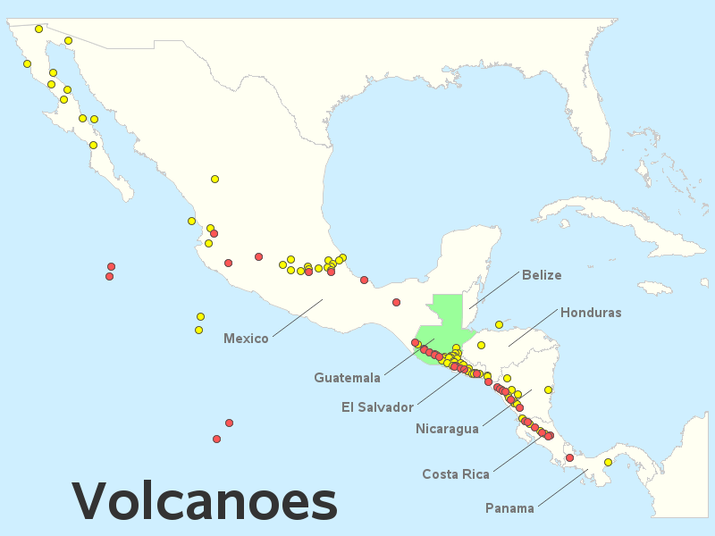 Volcanoes in Guatemala