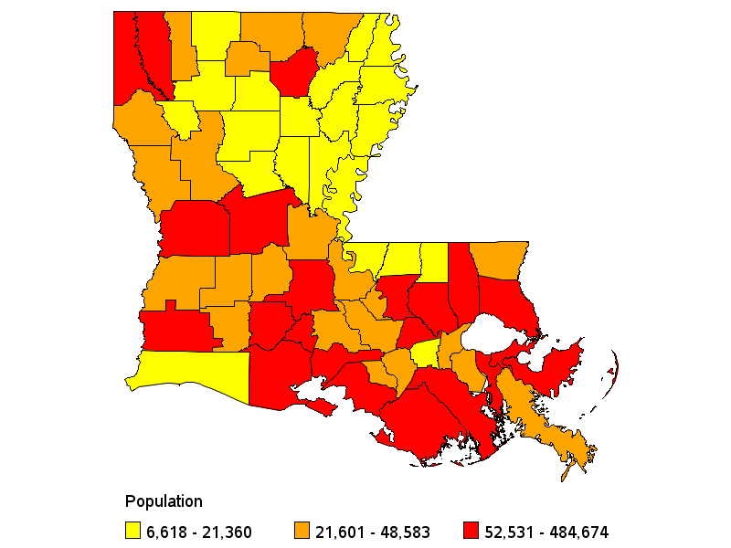 &carrier population by county