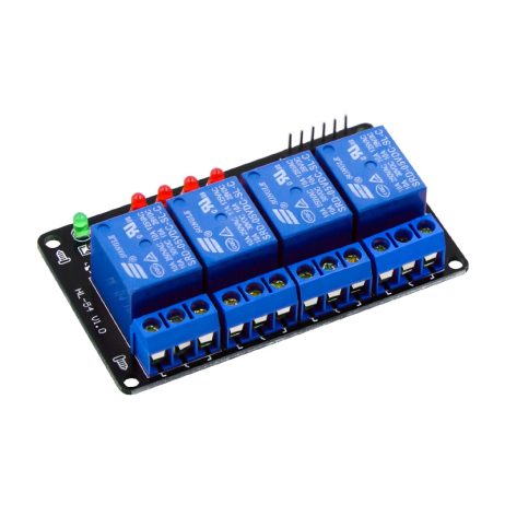 Buy 5V 4 Channel Relay Module Online at Robu.in