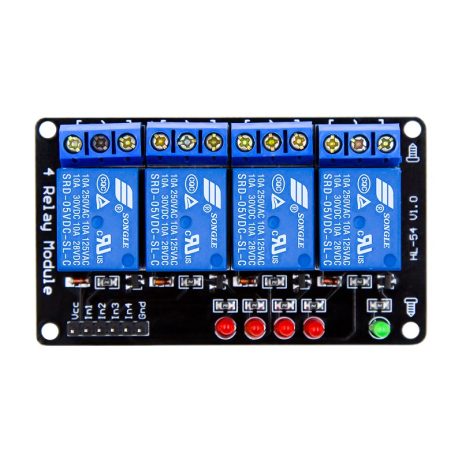 Buy 5V 4 Channel Relay Module Online at Robu.in