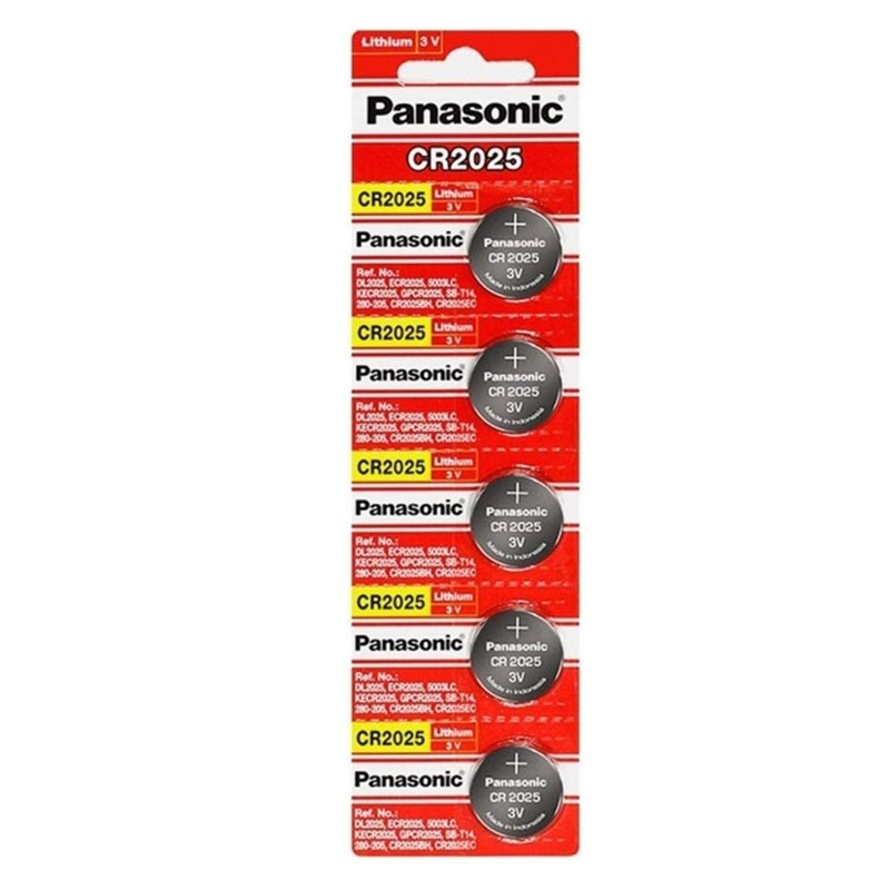 Buy Panasonic CR2025 3V Lithium Coin Battery5Pcs. at Best Price