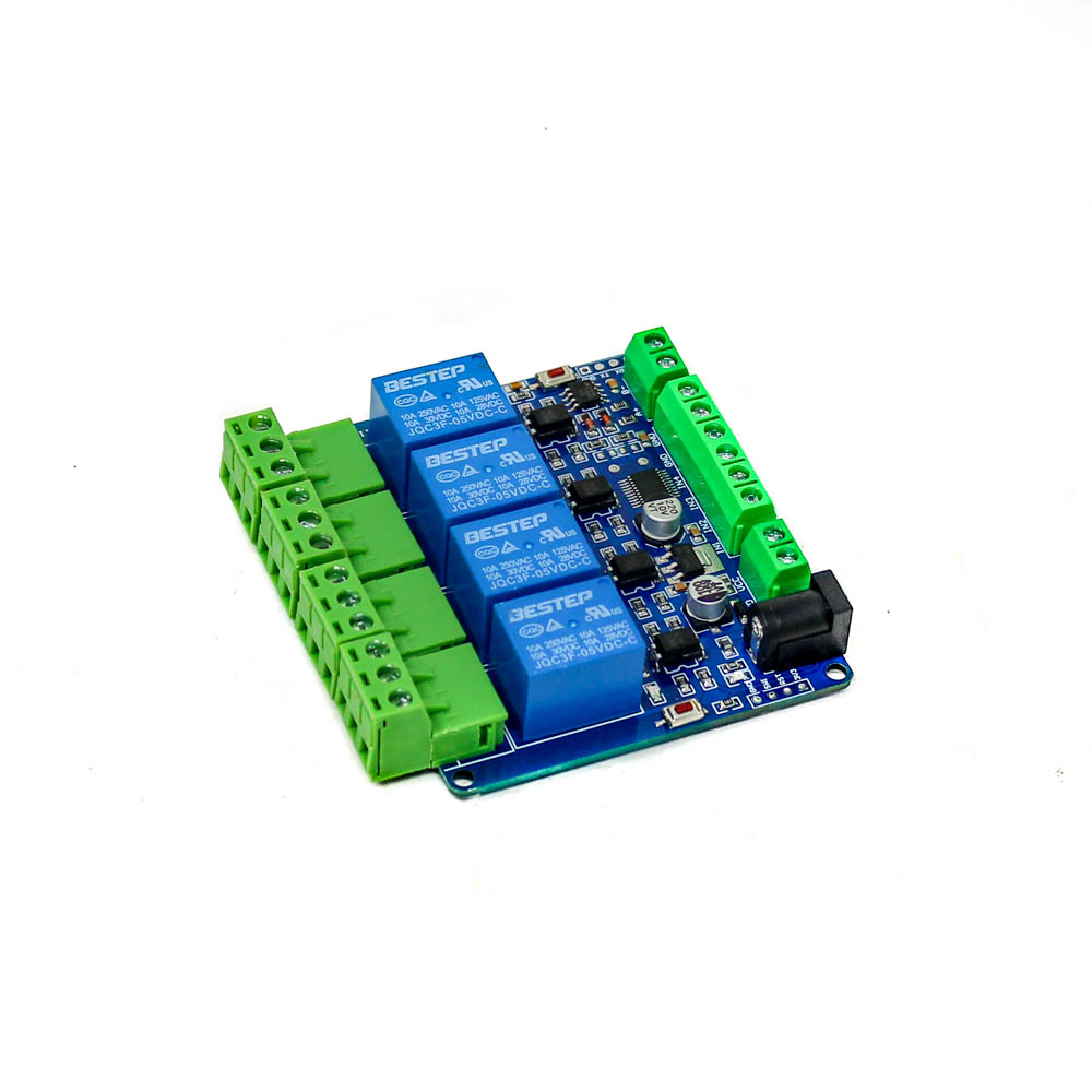 Buy 5V Modbus RTU 4 Channels Relay Module Online at Robu.in