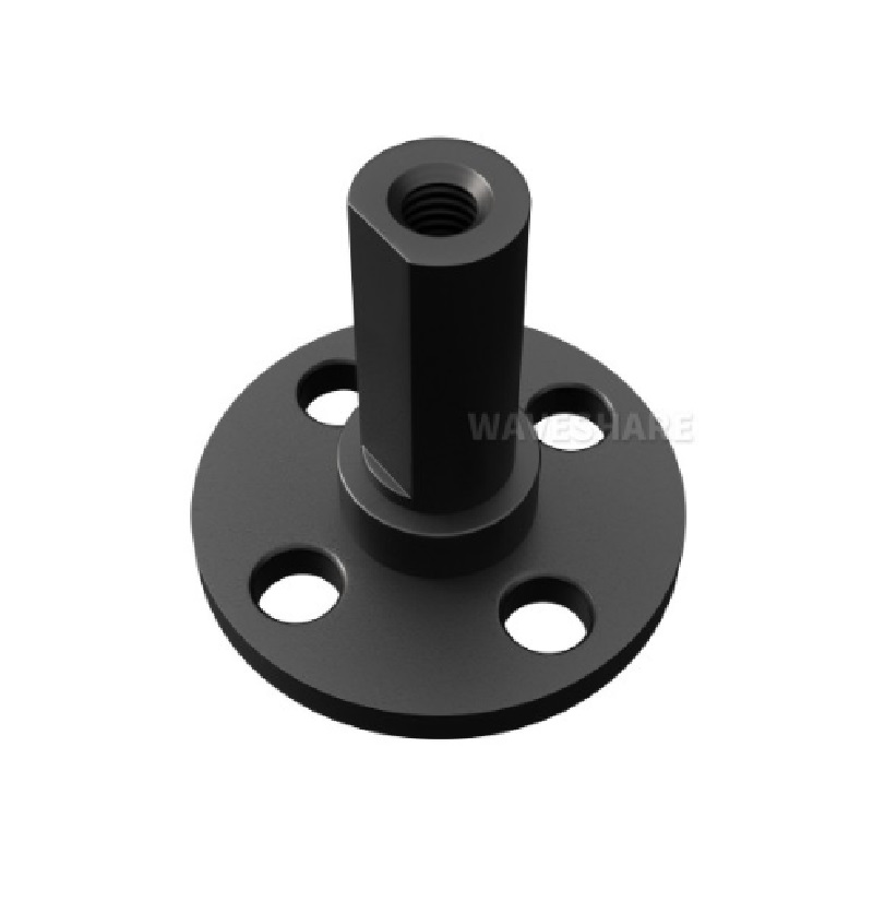 Waveshare Metal Flat Key Shaft Flange Plate, Suitable For Using with