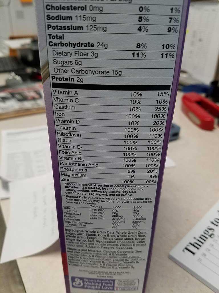 Multi Grain Cheerios Alert for Consumers with Peanut Allergies Robyn