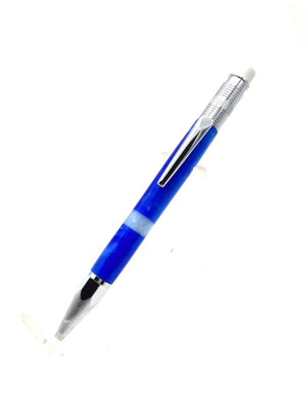 Blue Mechanical Pencil Roby Write, Handmade, Handcrafted Pens Texas