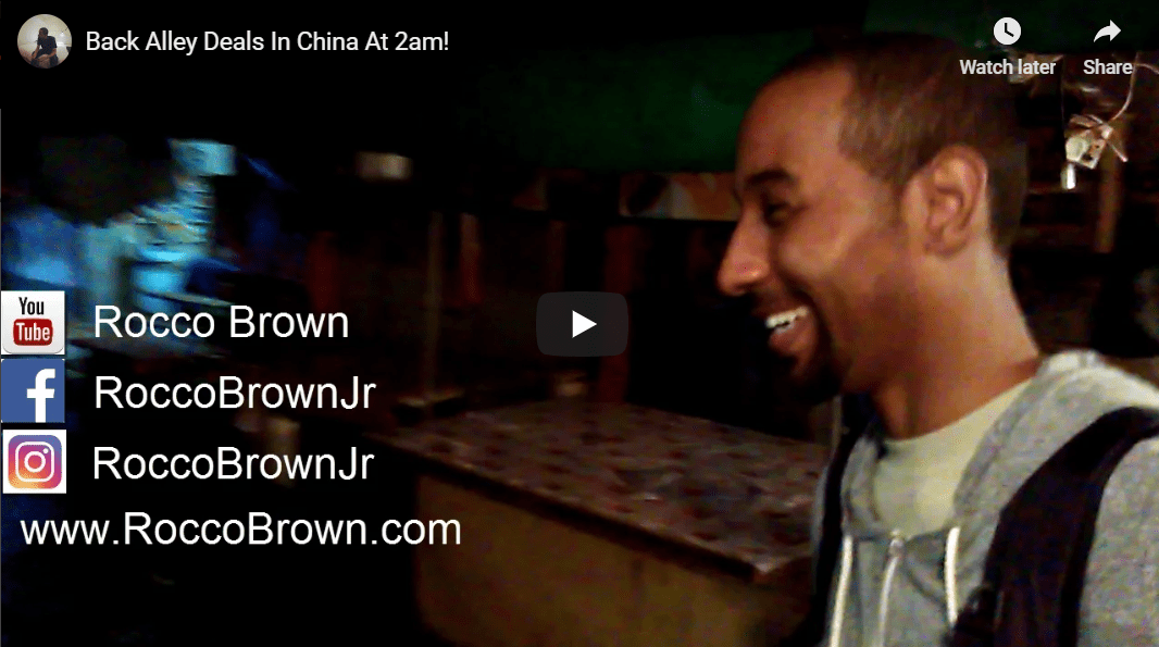 Back Alley Deals In China At 2am! Rocco Brown