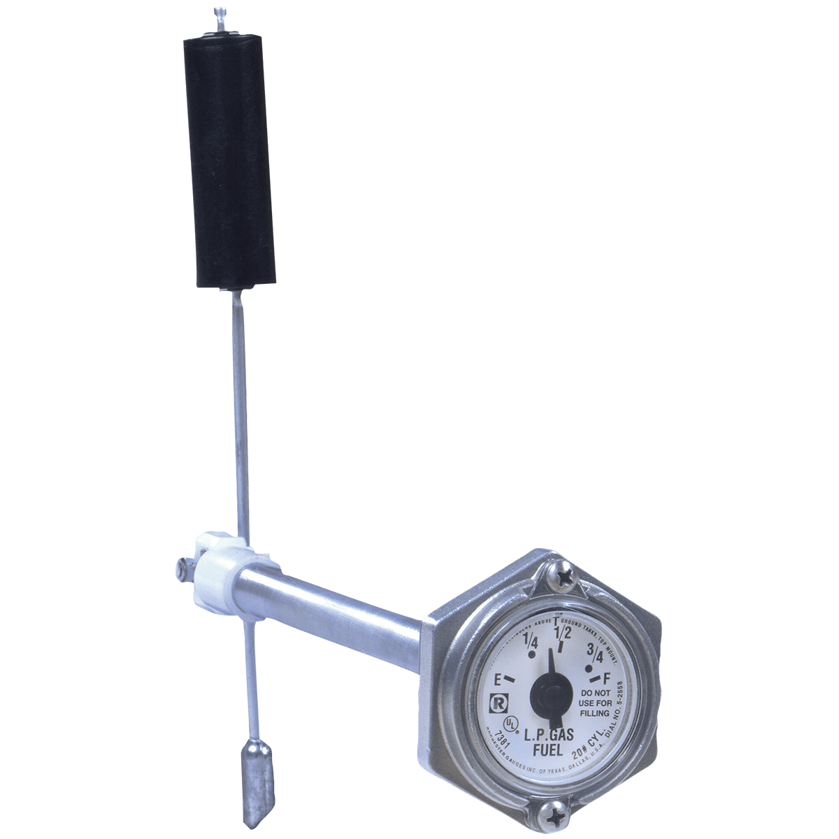 Fuel & Energy Rochester 8680 Series Flat Dial Vertical Spiral Fuel Level Gauge x 41.5" Supplies