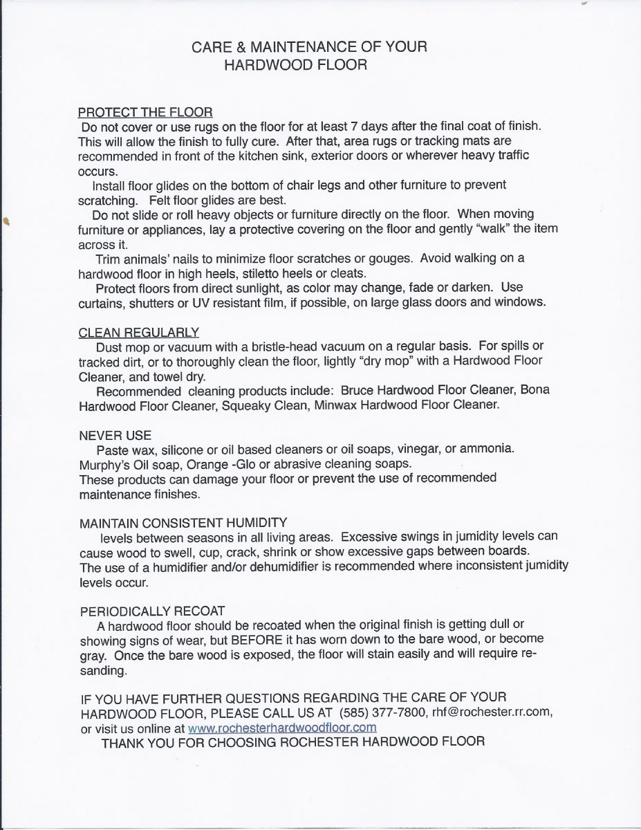 Dustless Floor Refinishing Rochester Hardwood Floor