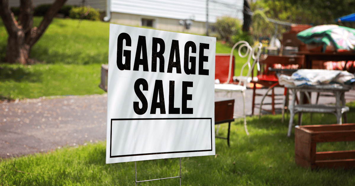 For Sale Prepare for your Garage Sale like a Pro
