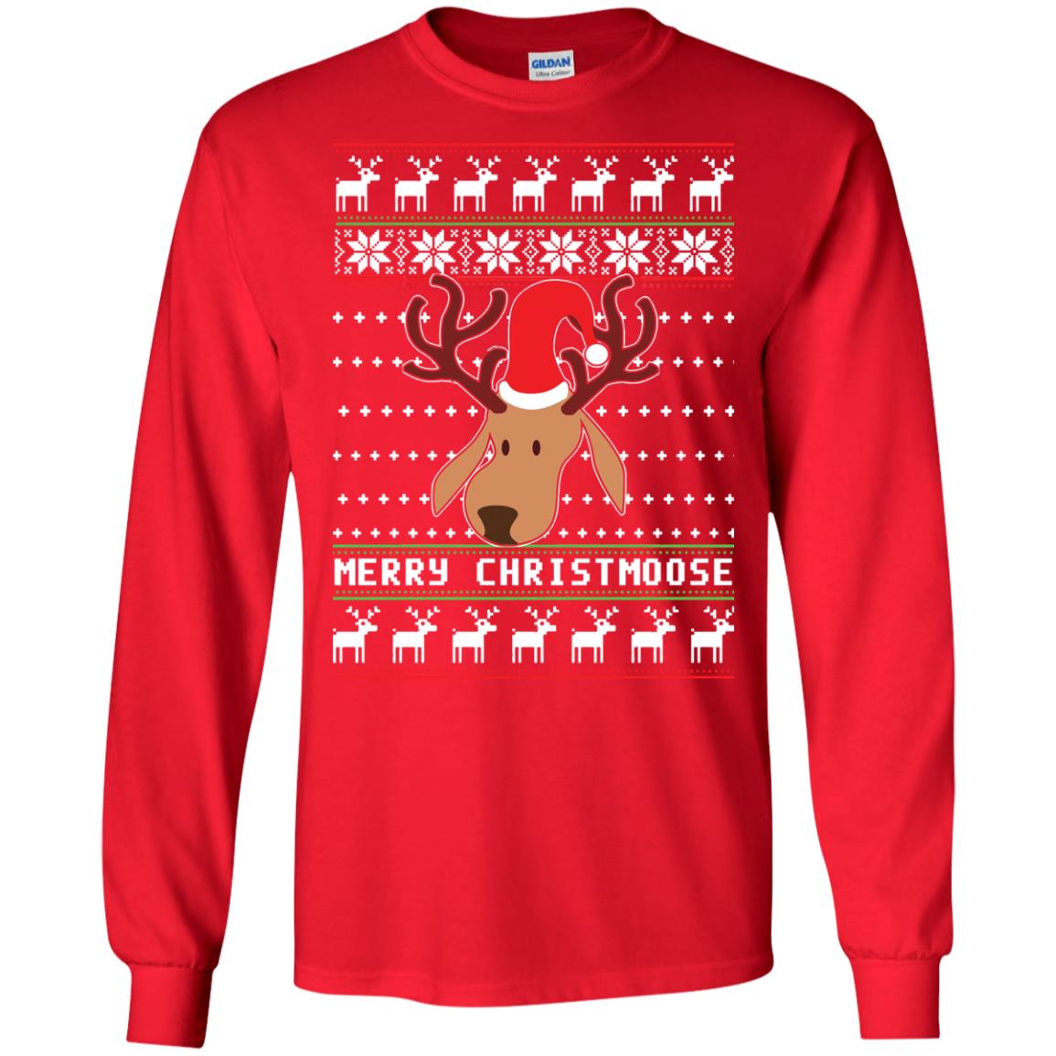 Christmas Moose Ugly Sweater, Christmoose Sweatshirts Rockatee