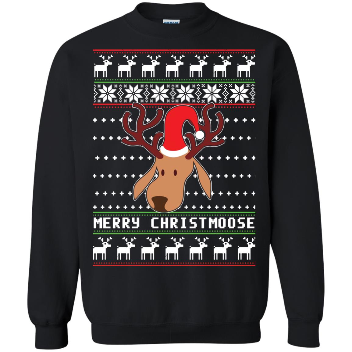 Christmas Moose Ugly Sweater, Christmoose Sweatshirts Rockatee