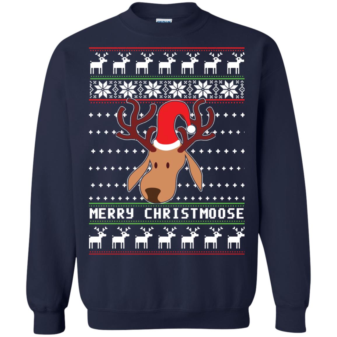 Christmas Moose Ugly Sweater, Christmoose Sweatshirts Rockatee