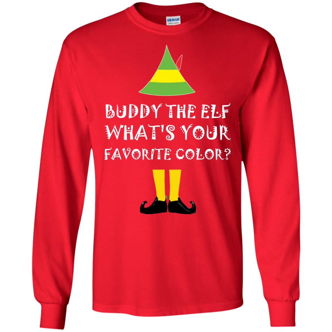 Buddy The Elf What's Your Favorite Color Sweater, Christmas Sweatshirts