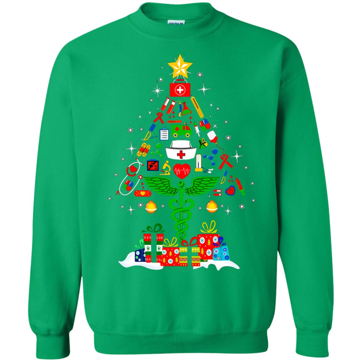 Nurse Christmas Tree sweater, hoodie, long sleeve Rockatee