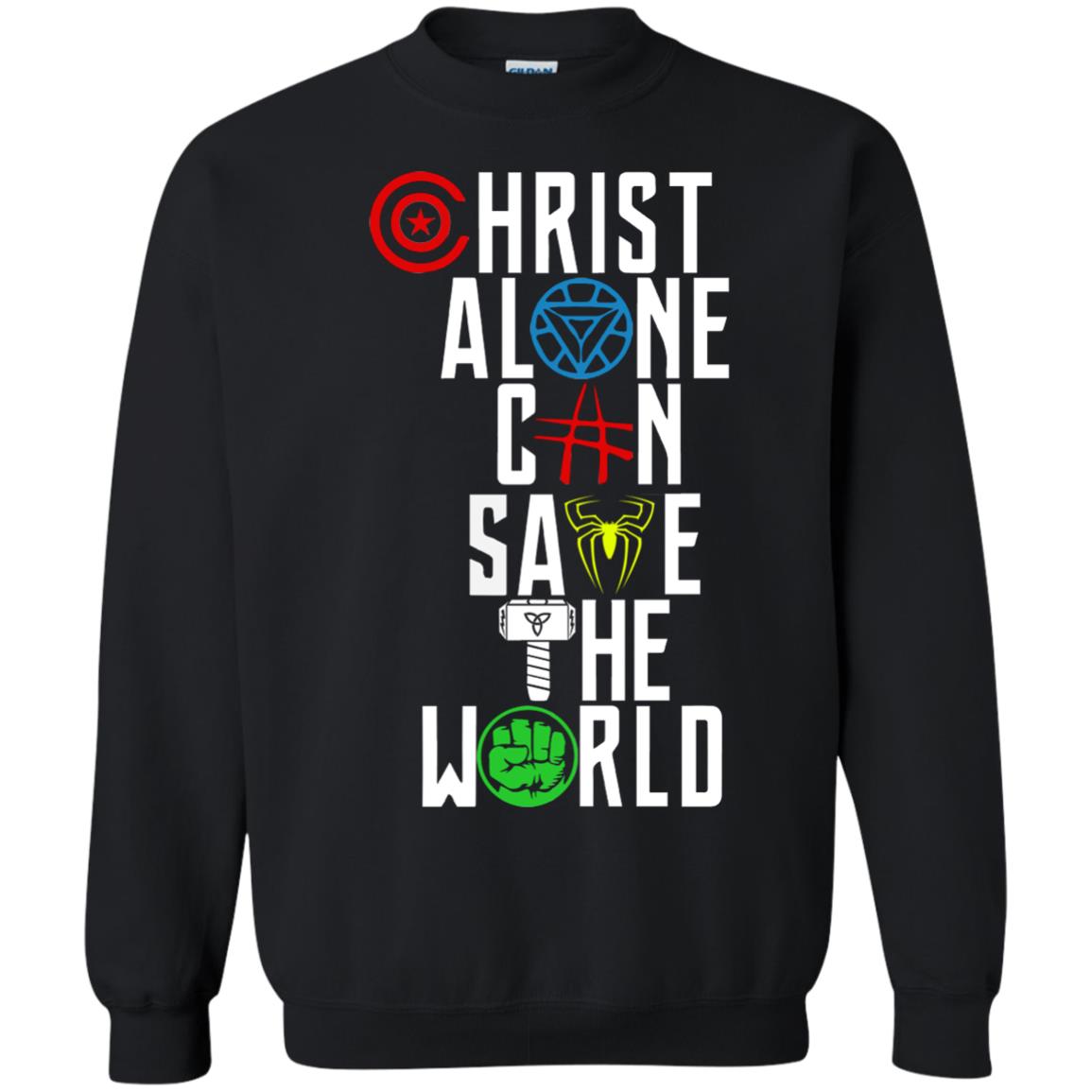 Christ alone can save the world shirt, hoodie, long sleeve Rockatee