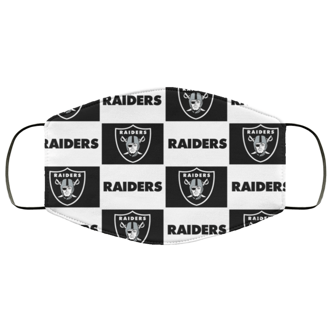 Las Vegas Raiders face mask Reusable, Washable Rockatee