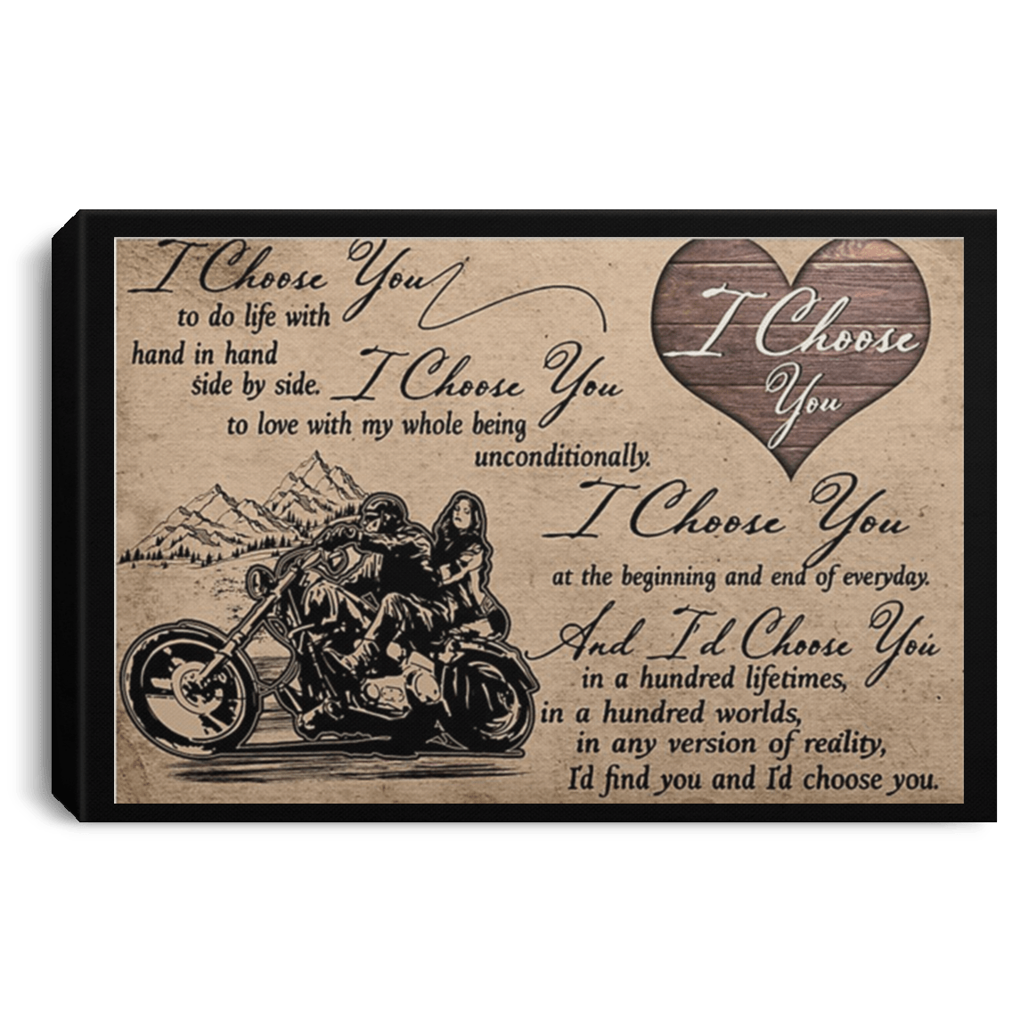 I choose you to do life with hand in hand side by side poster Rockatee