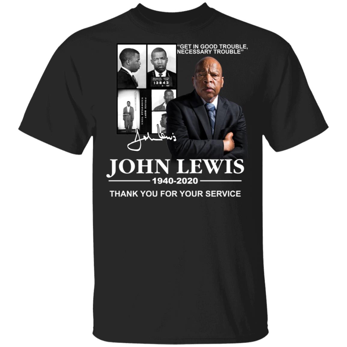 John Lewis 19402020 thank you for your service shirt