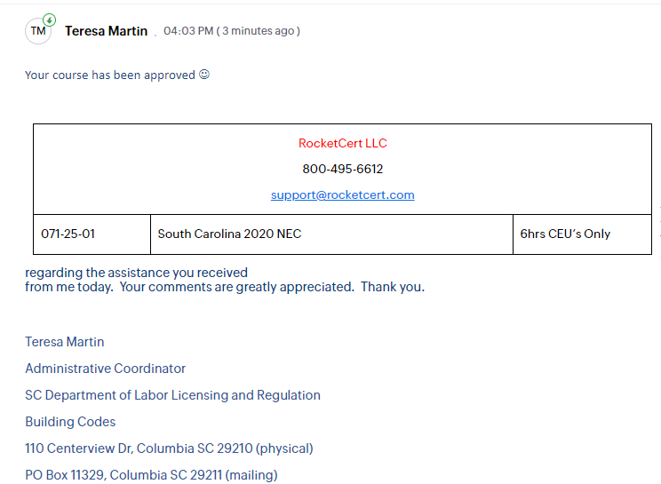 South Carolina Code Enforcement Officer / Inspector Continuing