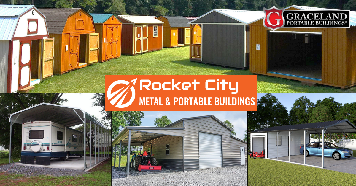 Rocket City Metal & Portable Buildings Metal Carports and Portable Buildings