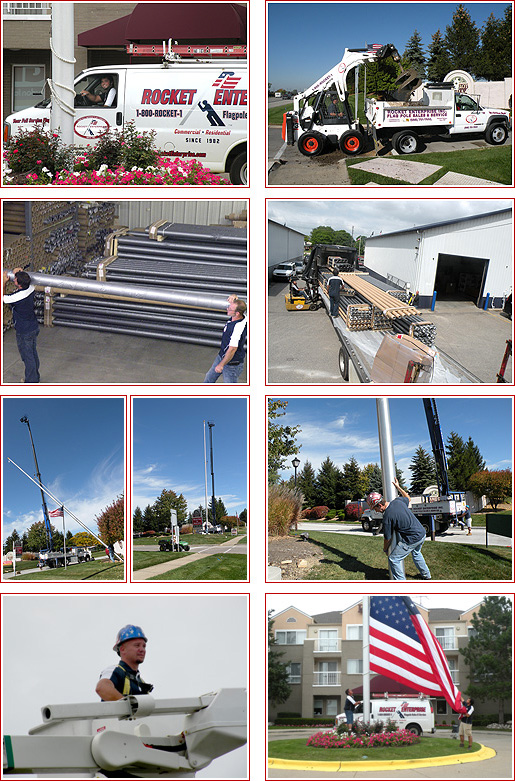 Rocket Enterprise installs, repairs, and sells all types of flagpoles