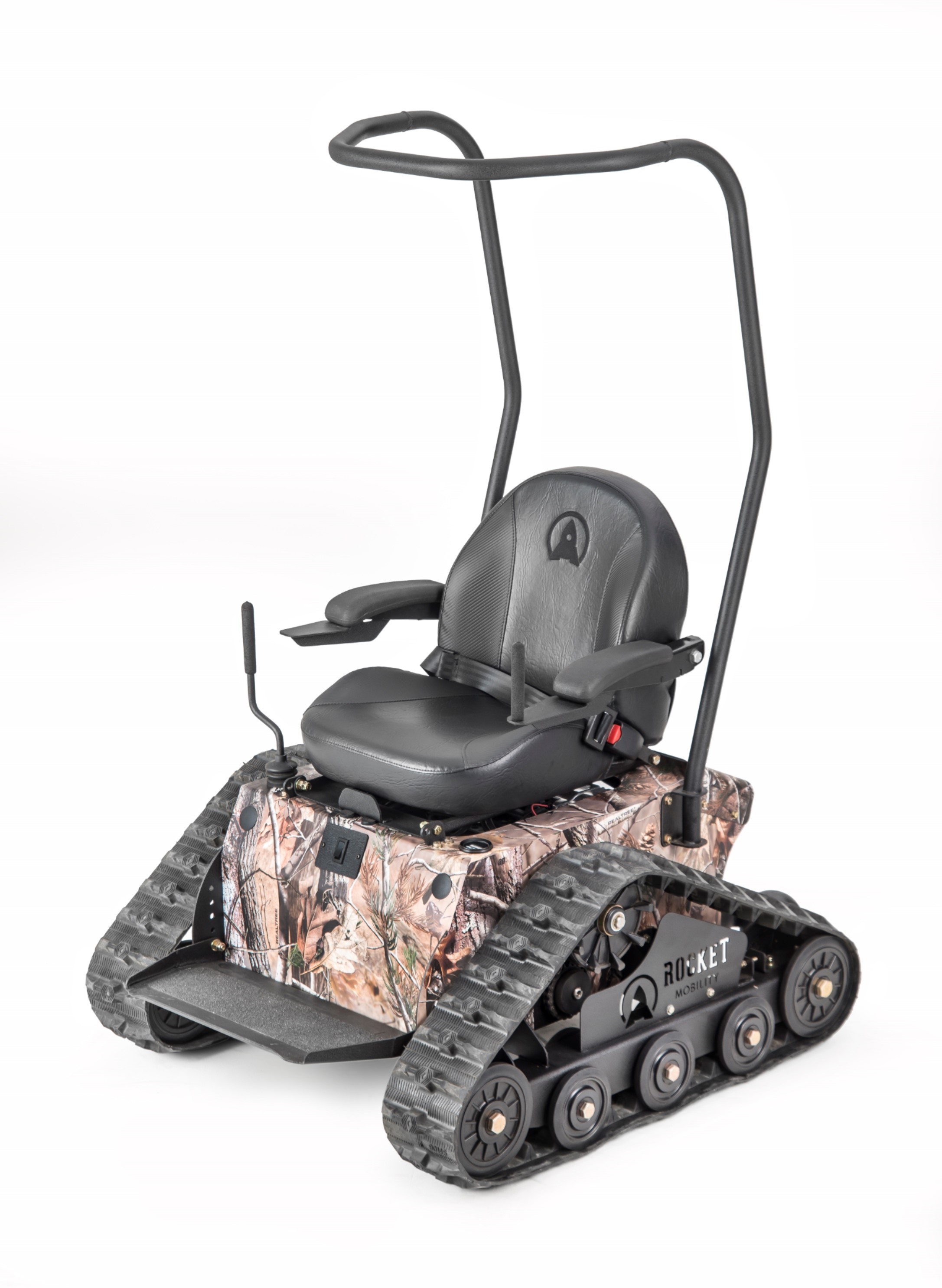 Camo Tomahawk All Terrain Wheelchair with Roll Bar Rocket Mobility