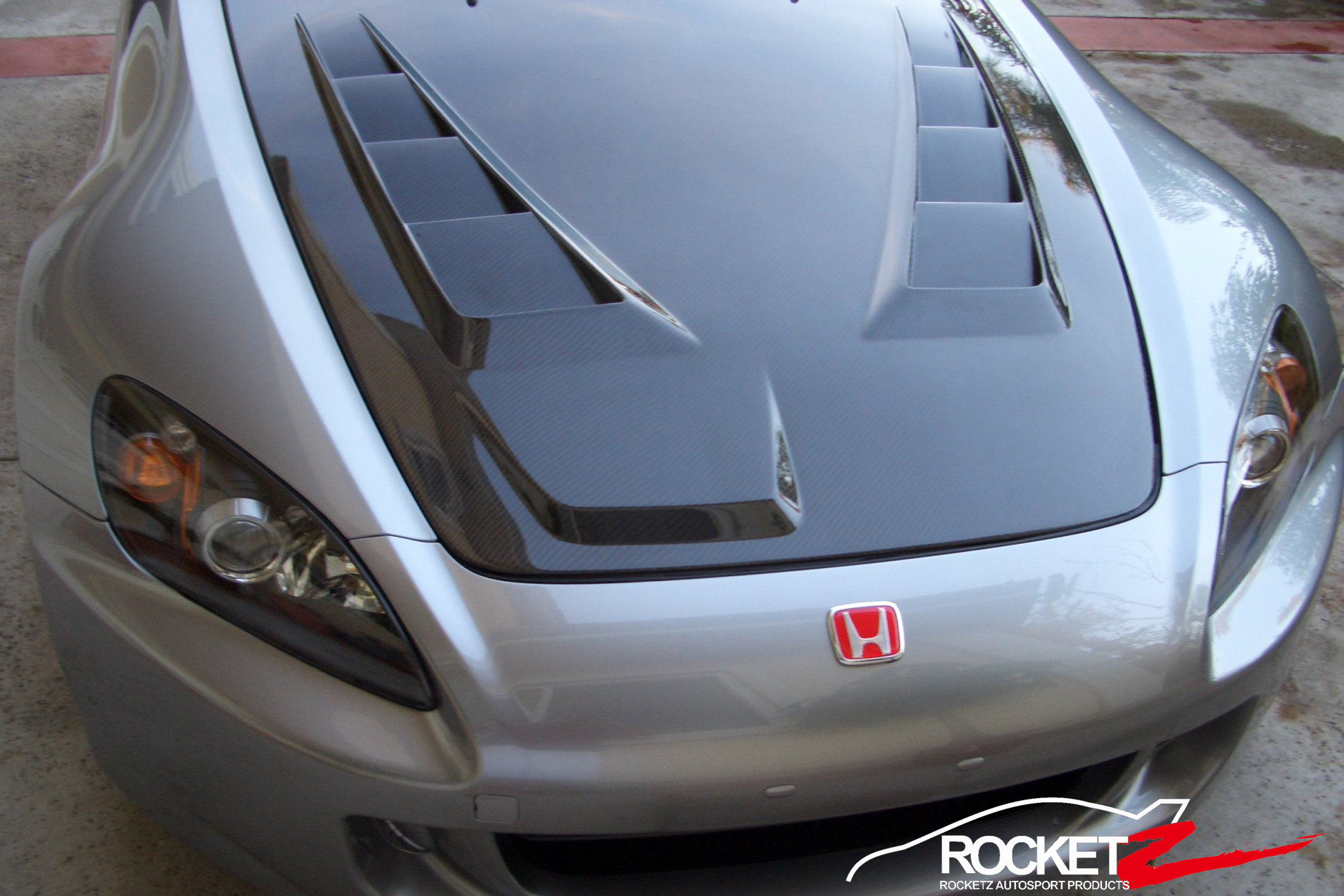 Honda S2000 MG Style Carbon Fibre Hood ROCKETZ AUTOSPORT
