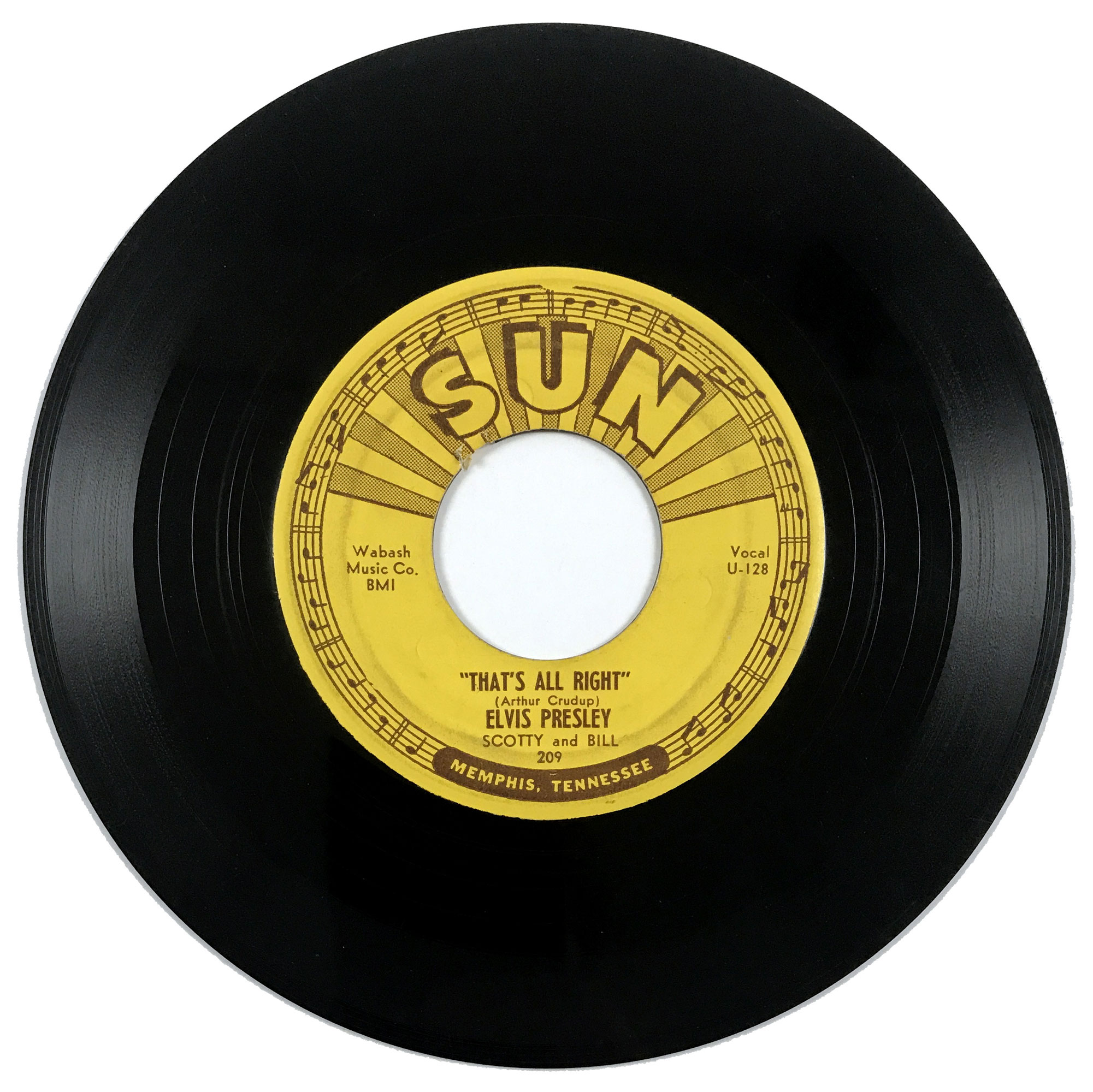 Lot Detail 1954 Sun Records 209 45 RPM 7Inch Single of Elvis Presley