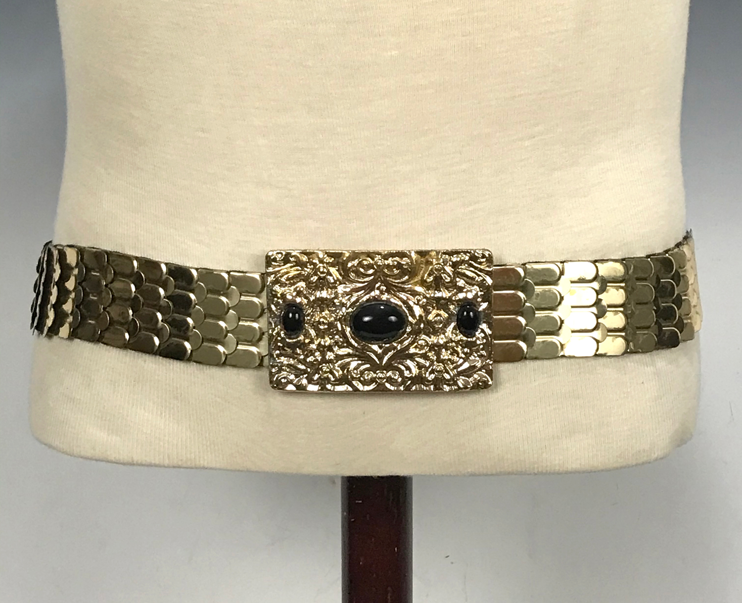 Lot Detail Elvis Presley Owned GoldColored Belt with Large Ornate