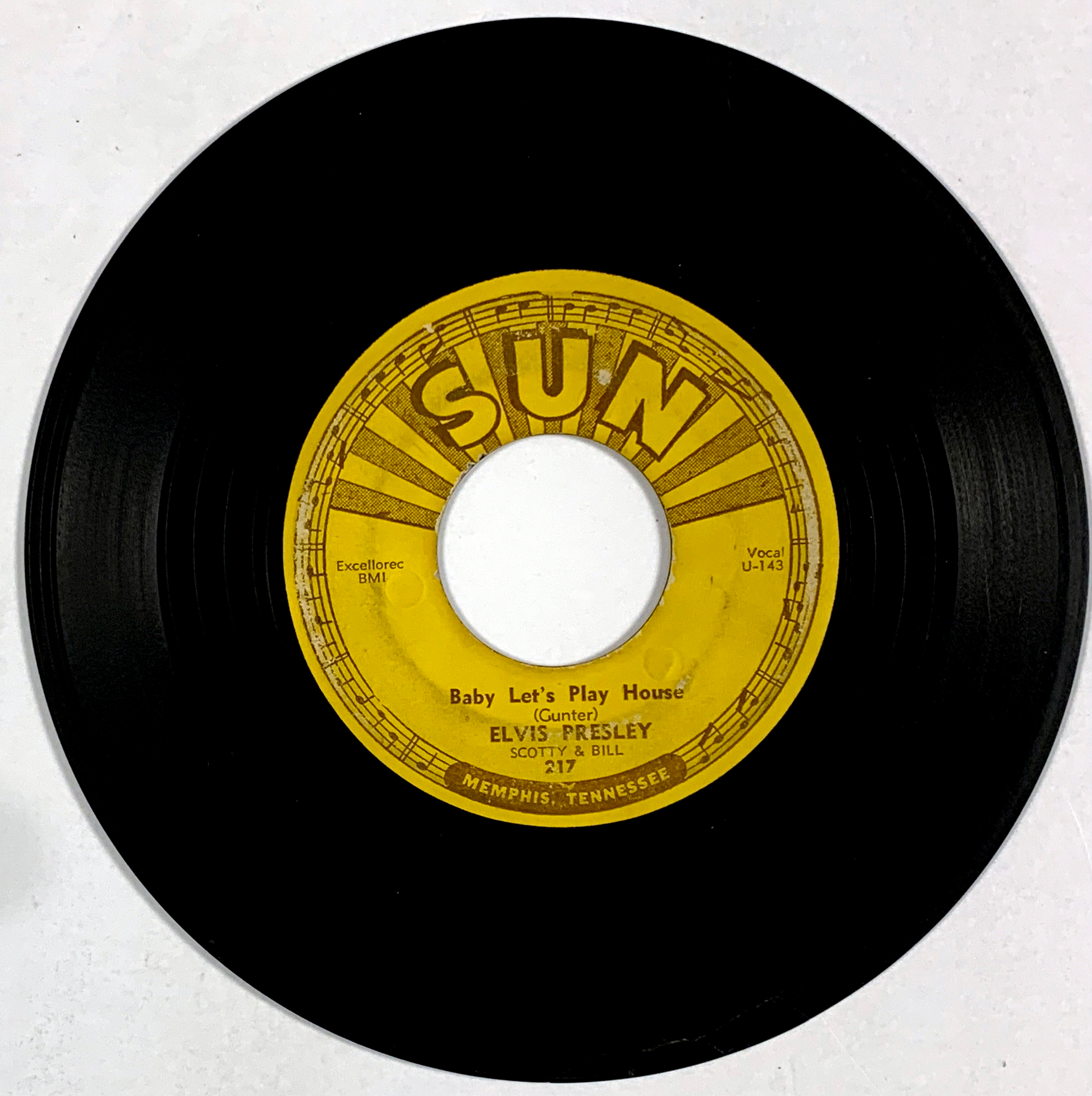 Lot Detail 1955 Sun Records 217 45 RPM 7Inch of Elvis Presley's “I'm
