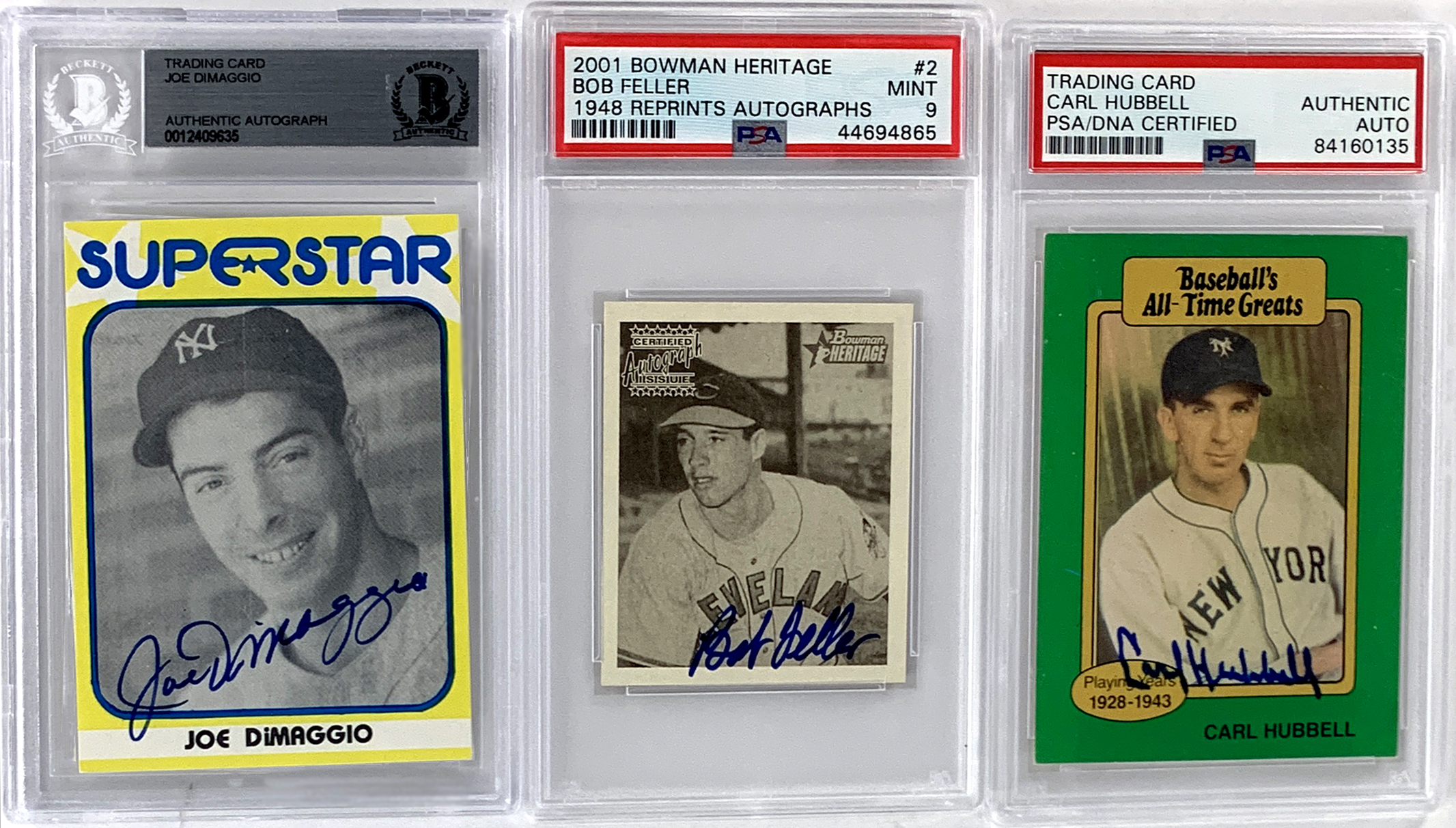 Lot Detail Hall of Famers and Superstars Signed Baseball Card
