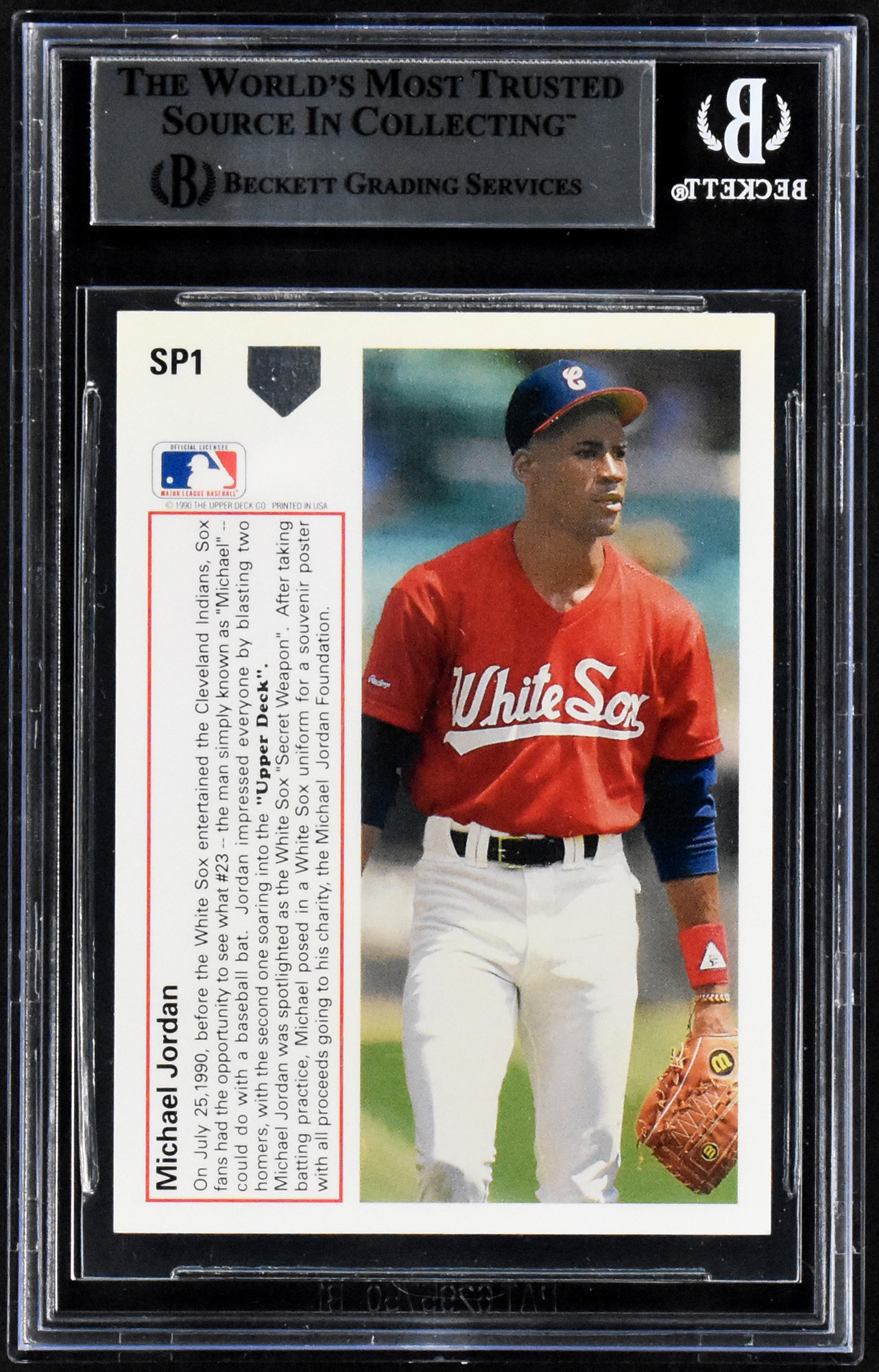 Lot Detail 1991 Upper Deck Baseball SP1 Michael Jordan Signed Card