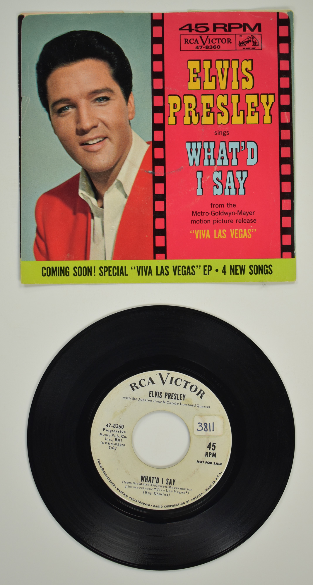 Lot Detail 1964 Elvis Presley RCA Victor White Label “Not For Sale