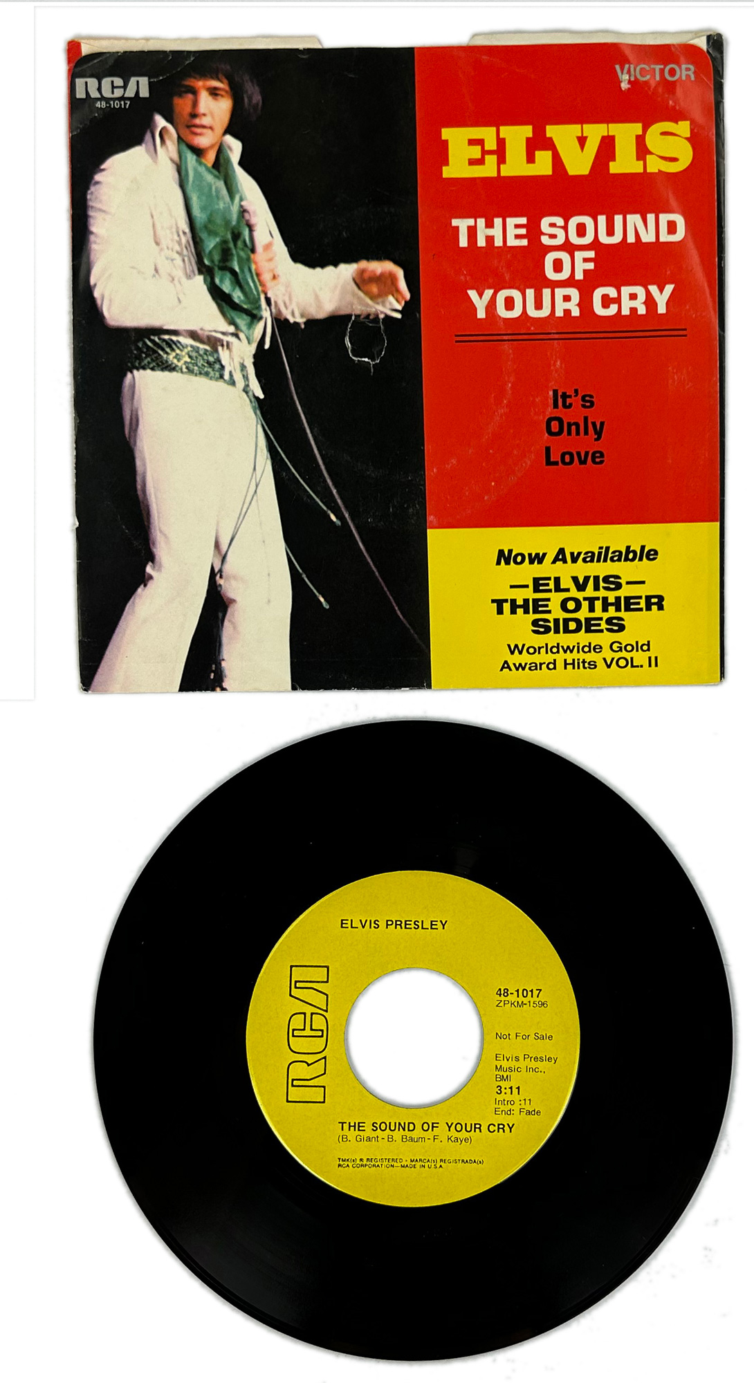 Lot Detail 1971 Elvis Presley RCA Victor Yellow Label “Not For Sale