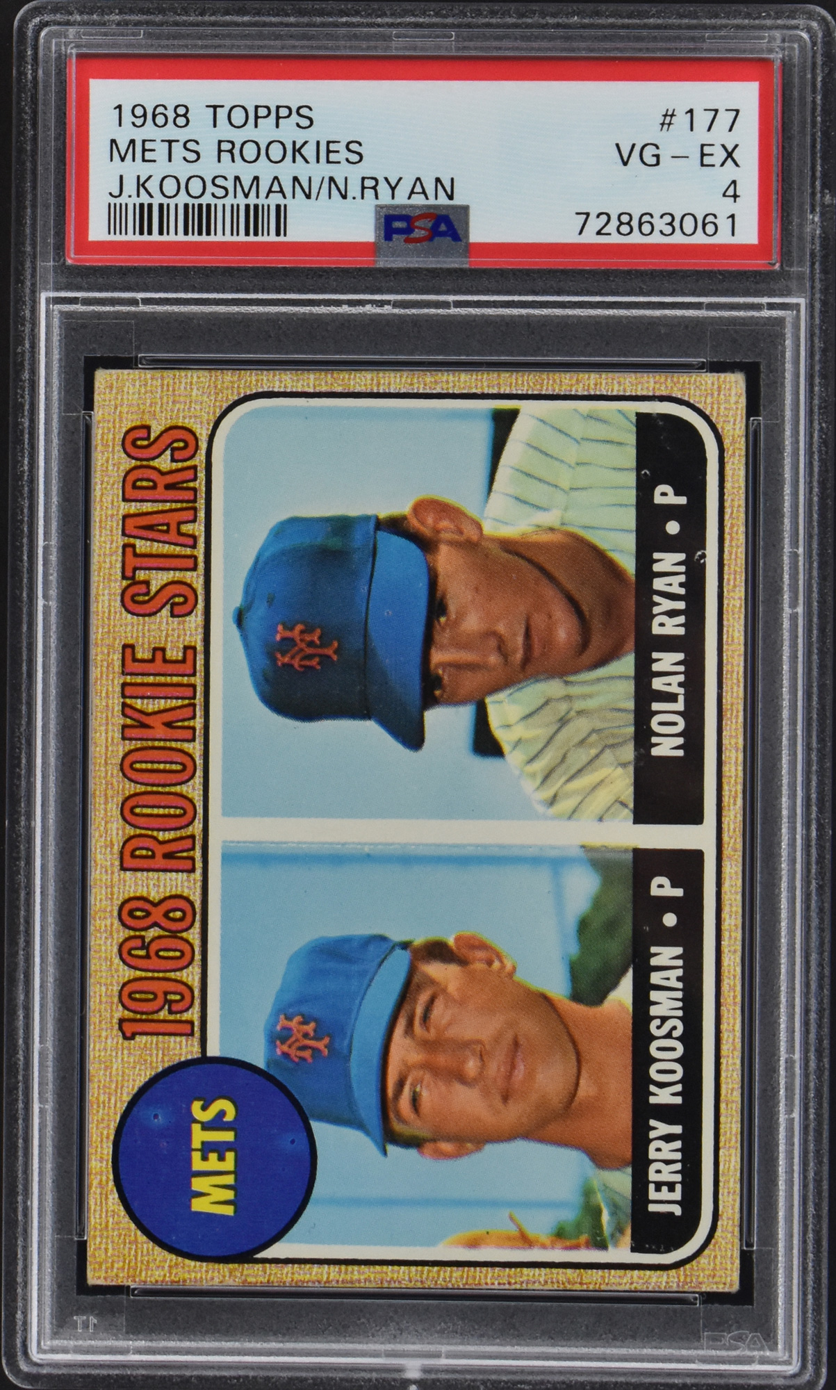 Lot Detail 1968 Topps 177 Nolan Ryan Rookie Card PSA VGEX 4