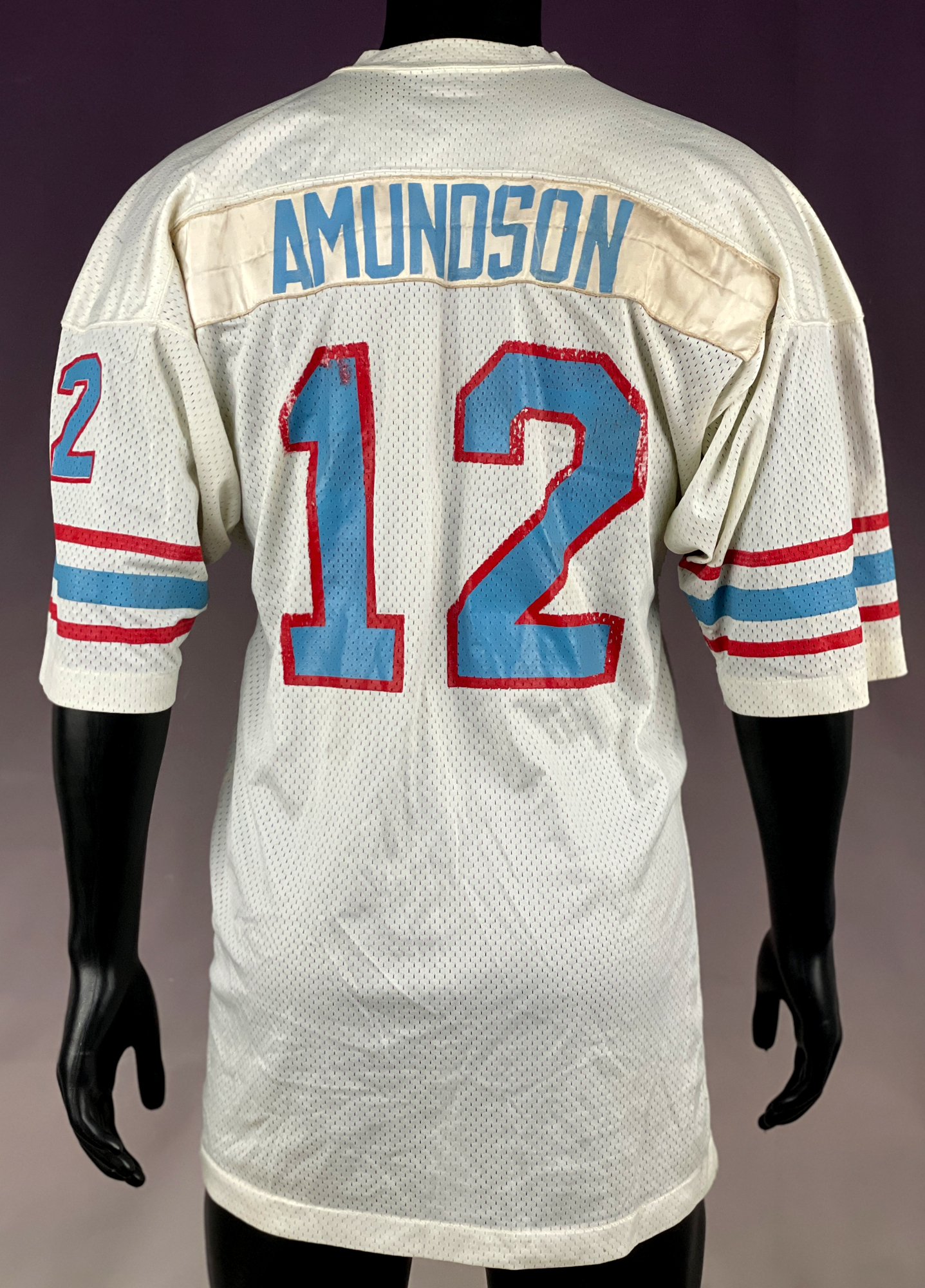 Lot Detail Amundson 1973/1974 Houston Oilers Game Worn Jersey