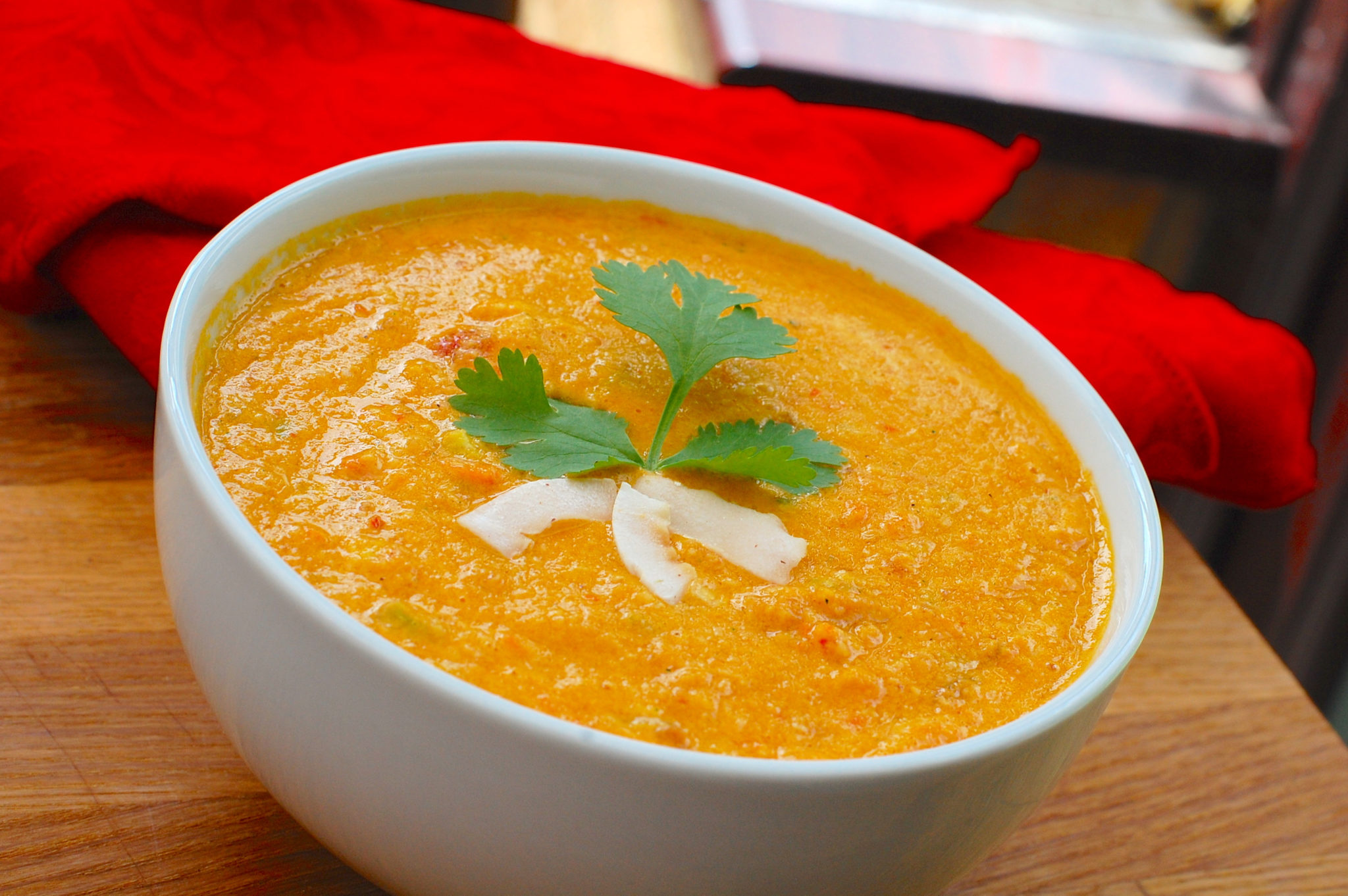 Coconut Curry Soup recipe Rocking Raw Chef