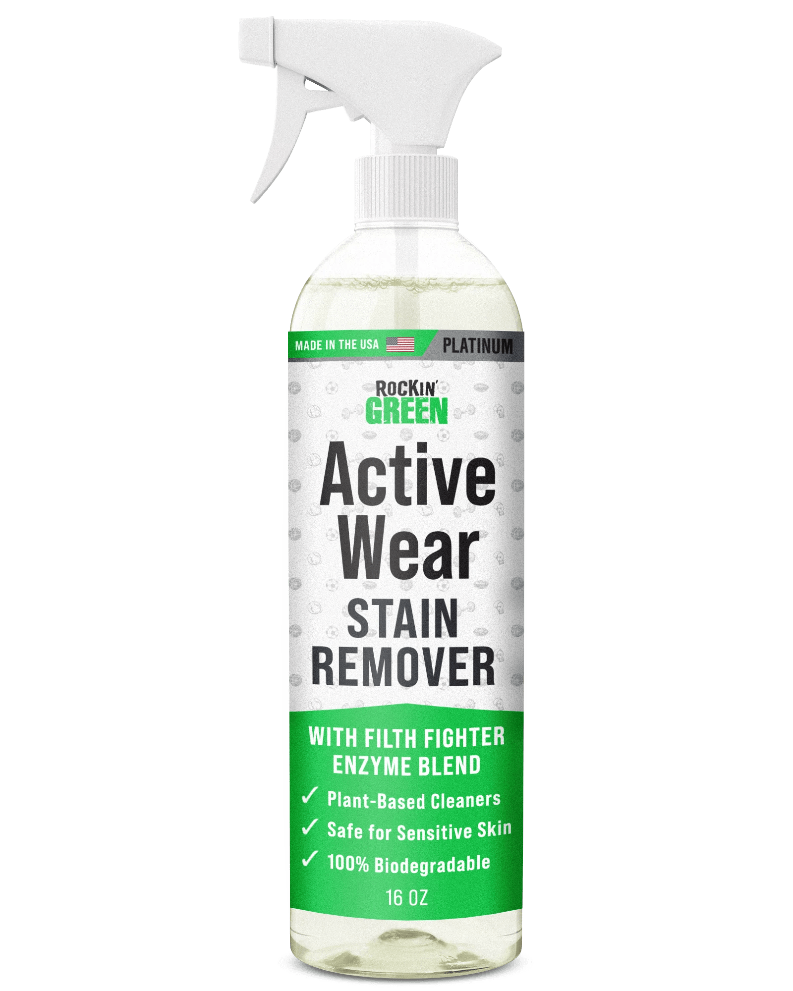 Activewear Stain Remover 16 Oz Rockin Green