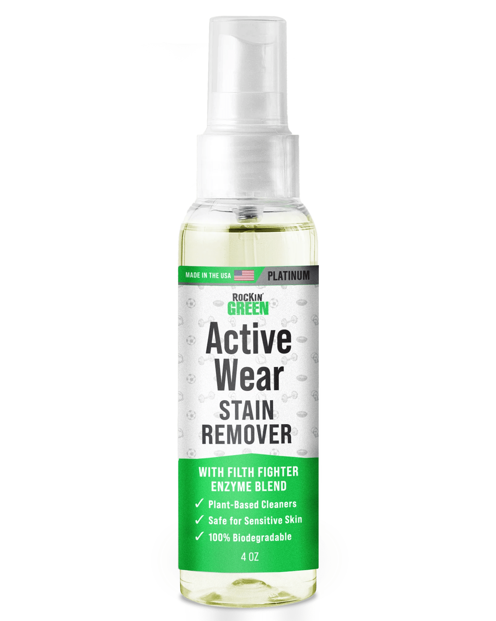Activewear Stain Remover 4 Oz Rockin Green
